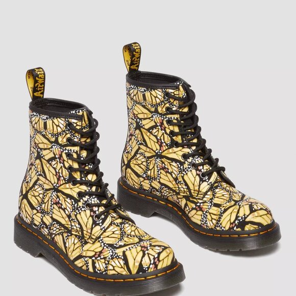 Dr. Martens 1460 Butterfly Print Suede Boots Men's Size 10 RARE NEW - Picture 13 of 16